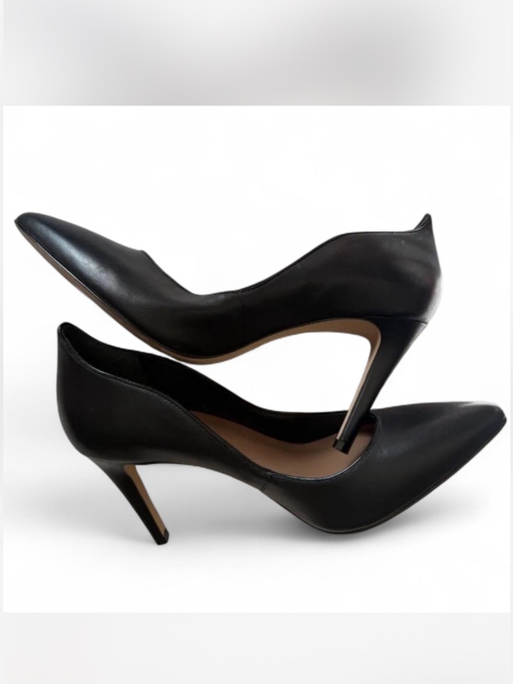 Reiss Classic Black Pointed-Toe Women's Pumps